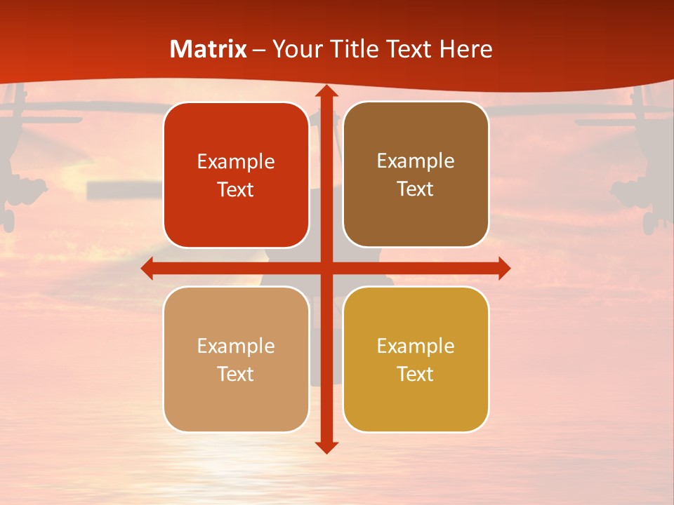 Pump Usa Sunset PowerPoint Template