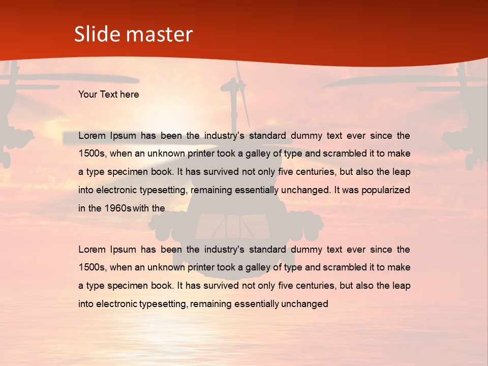 Pump Usa Sunset PowerPoint Template