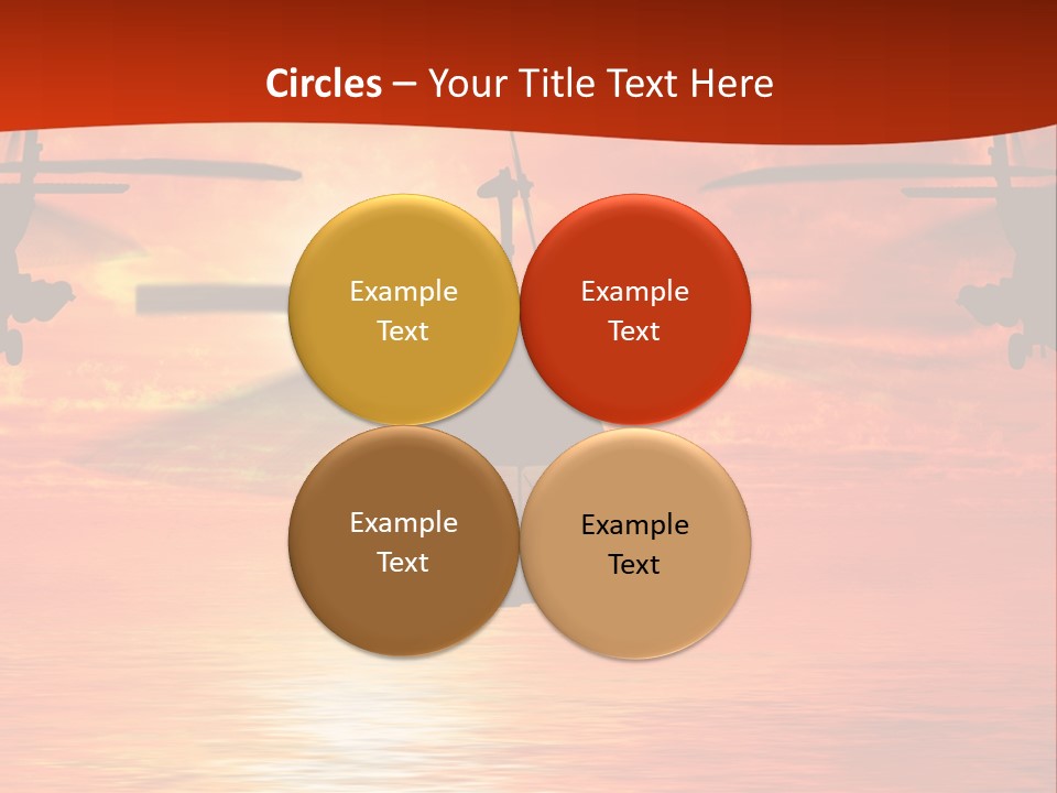 Pump Usa Sunset PowerPoint Template