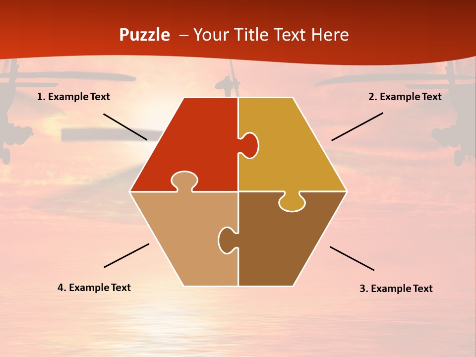 Pump Usa Sunset PowerPoint Template