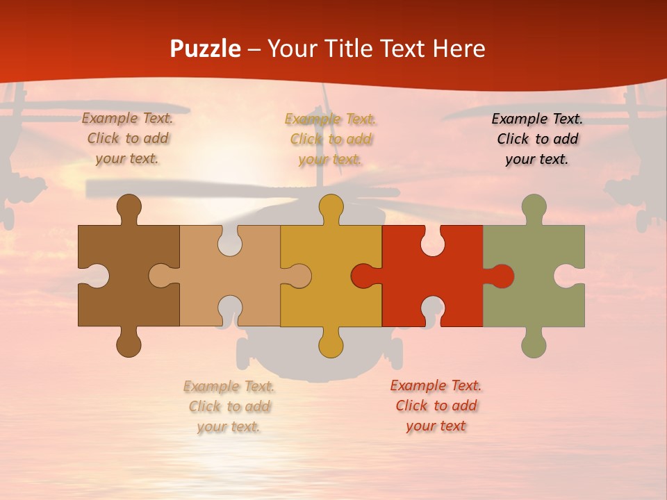 Pump Usa Sunset PowerPoint Template