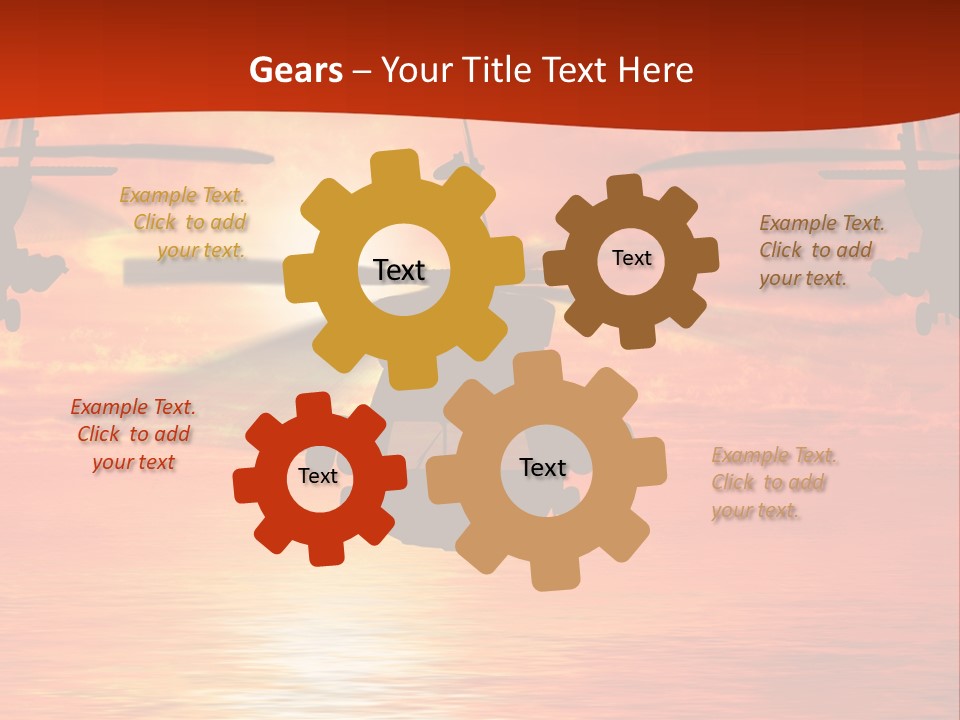 Pump Usa Sunset PowerPoint Template