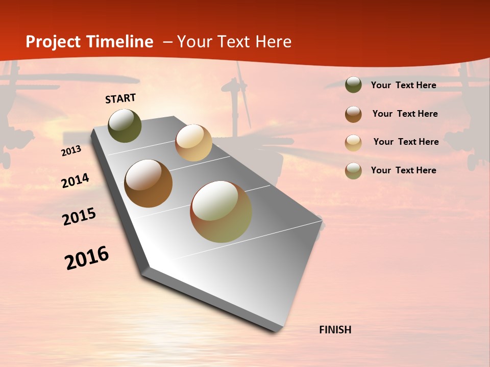 Pump Usa Sunset PowerPoint Template