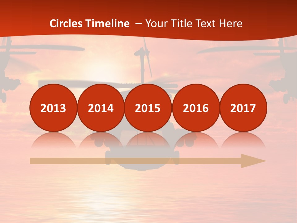 Pump Usa Sunset PowerPoint Template
