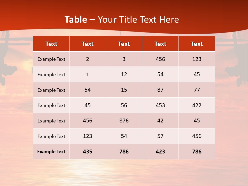 Pump Usa Sunset PowerPoint Template