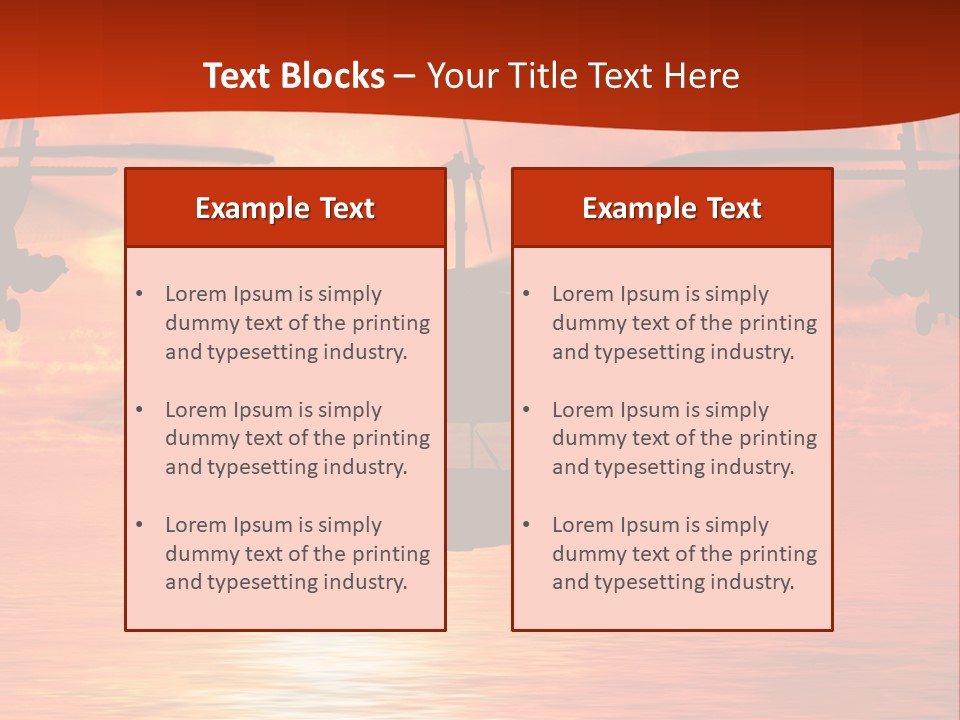 Pump Usa Sunset PowerPoint Template