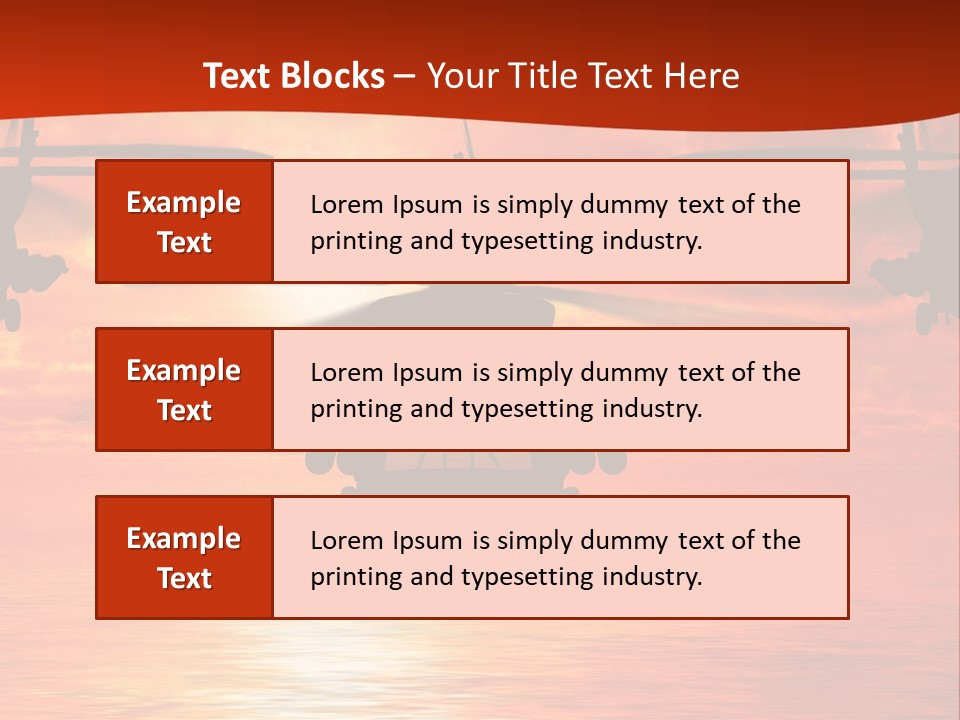 Pump Usa Sunset PowerPoint Template