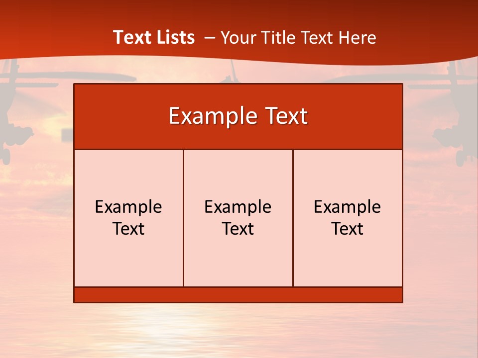 Pump Usa Sunset PowerPoint Template