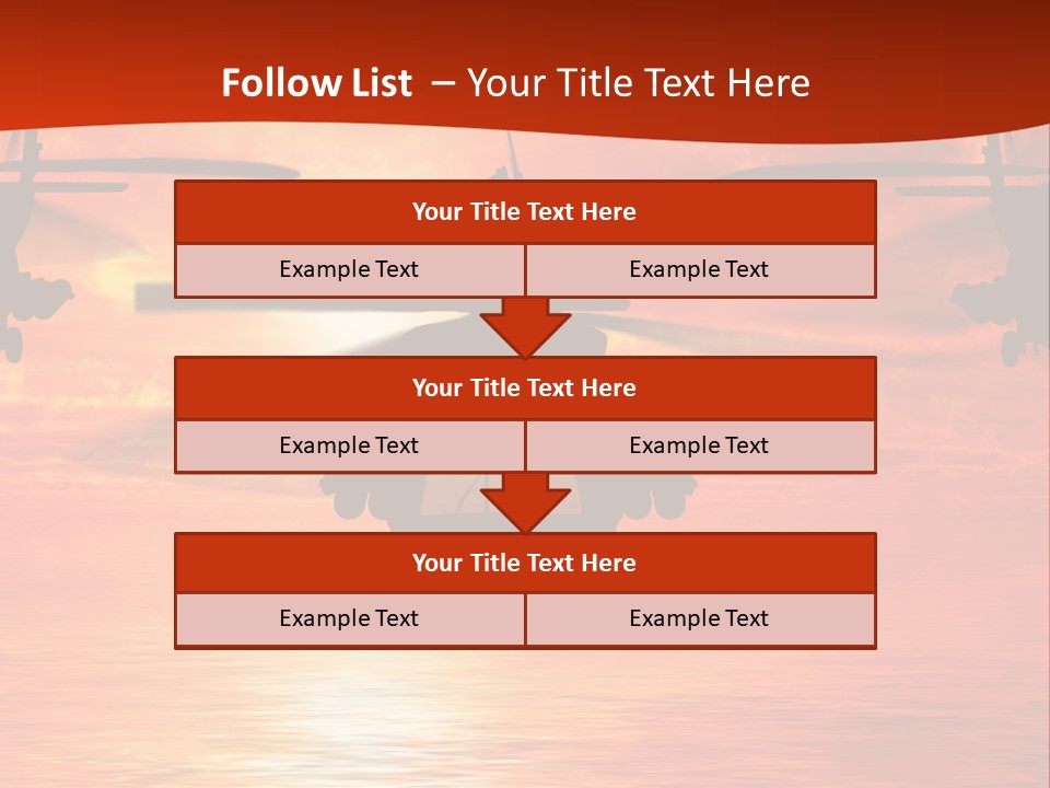 Pump Usa Sunset PowerPoint Template