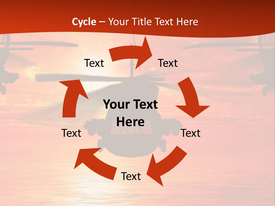 Pump Usa Sunset PowerPoint Template