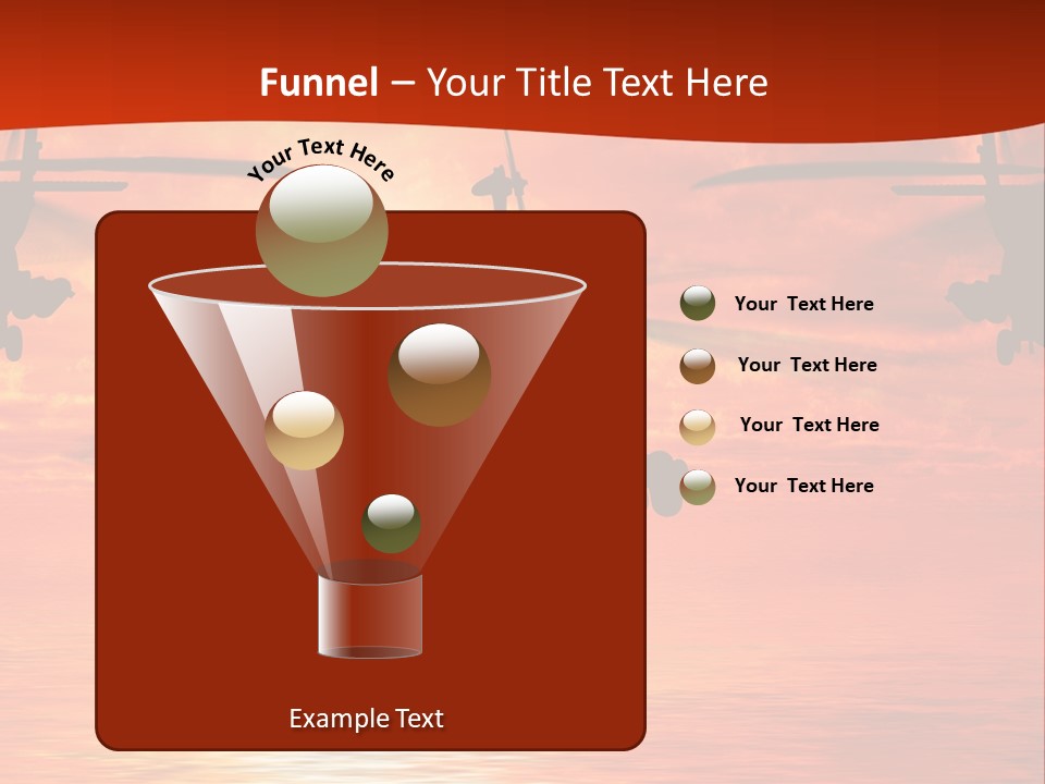 Pump Usa Sunset PowerPoint Template