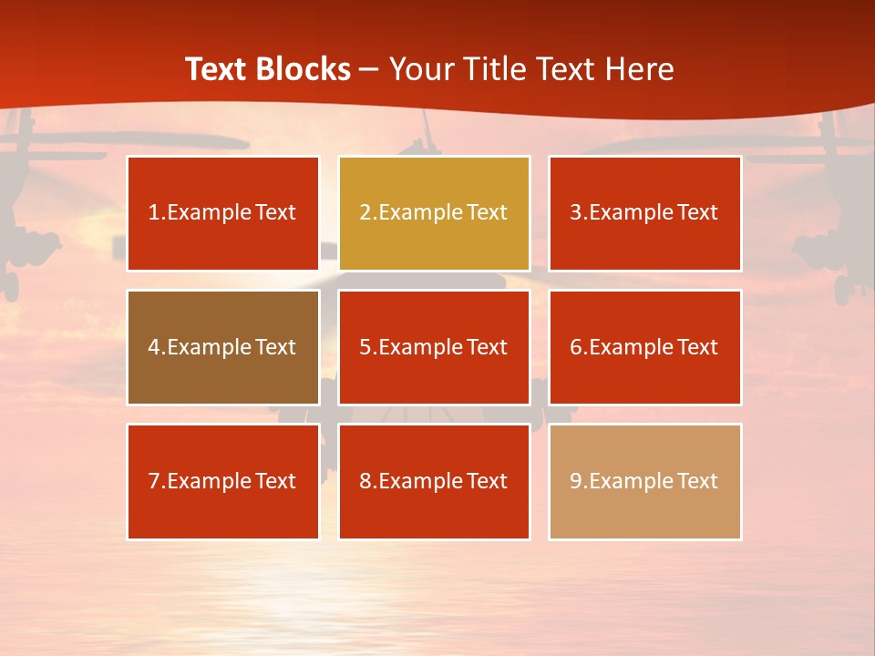 Pump Usa Sunset PowerPoint Template