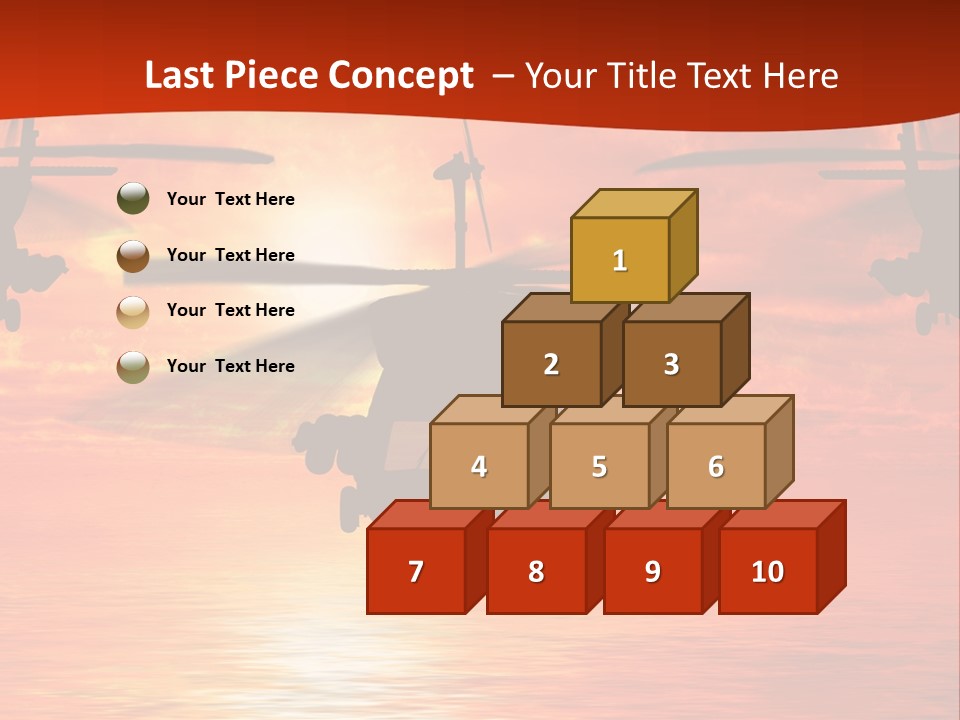 Pump Usa Sunset PowerPoint Template