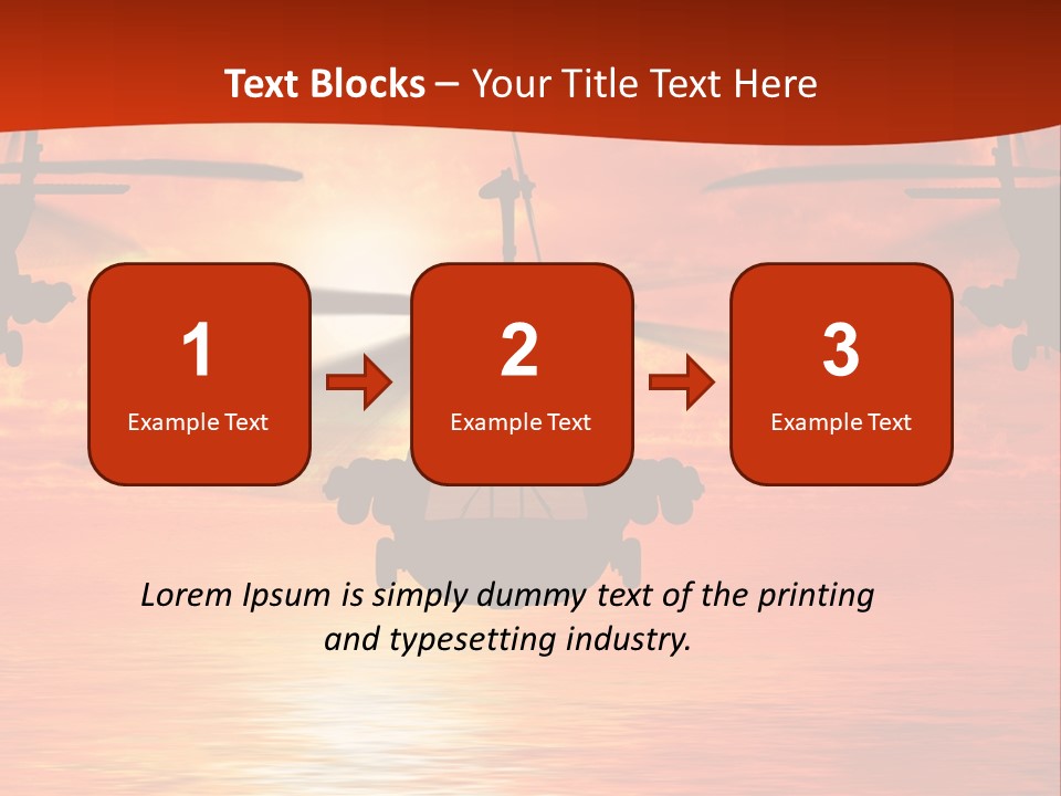 Pump Usa Sunset PowerPoint Template