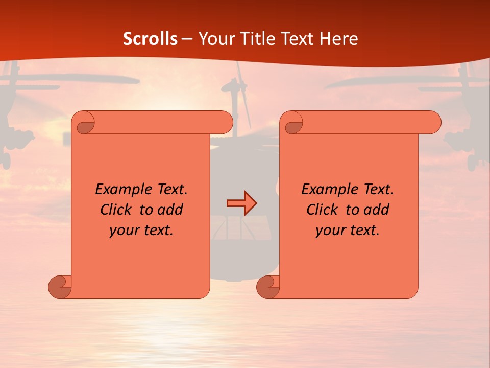 Pump Usa Sunset PowerPoint Template