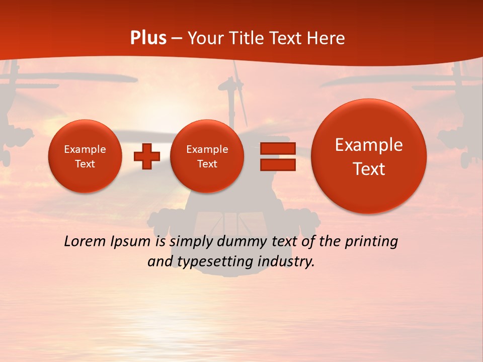 Pump Usa Sunset PowerPoint Template