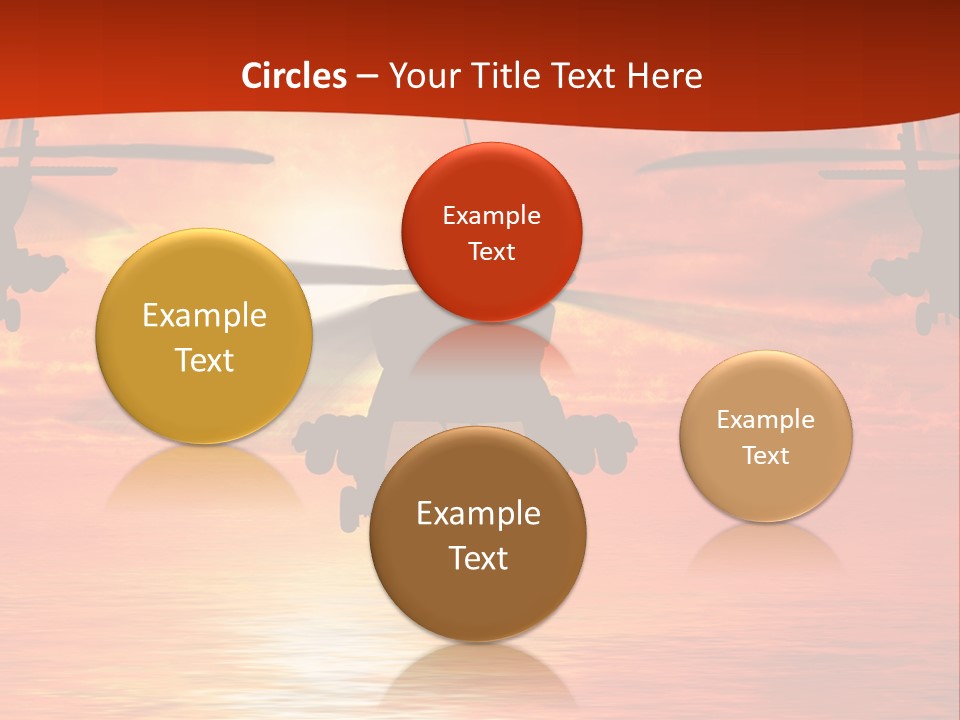 Pump Usa Sunset PowerPoint Template