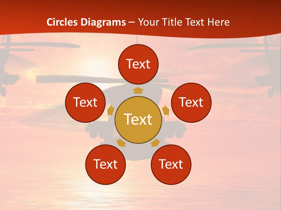 Pump Usa Sunset PowerPoint Template