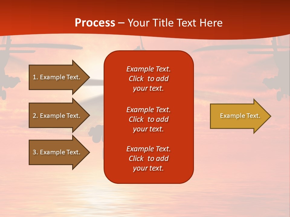Pump Usa Sunset PowerPoint Template