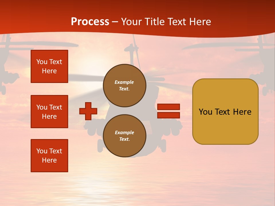 Pump Usa Sunset PowerPoint Template