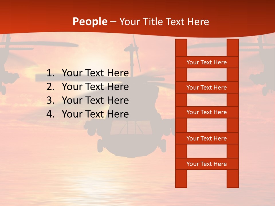 Pump Usa Sunset PowerPoint Template