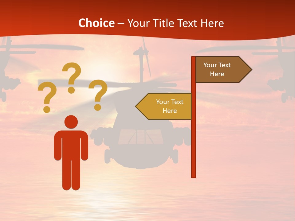 Pump Usa Sunset PowerPoint Template