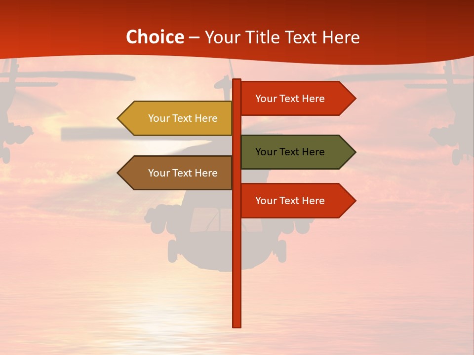 Pump Usa Sunset PowerPoint Template