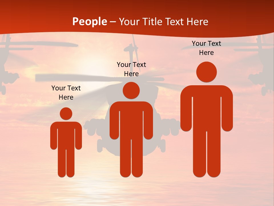 Pump Usa Sunset PowerPoint Template