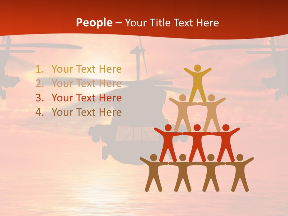 Pump Usa Sunset PowerPoint Template