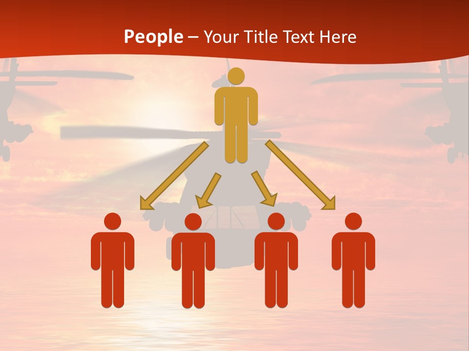 Pump Usa Sunset PowerPoint Template