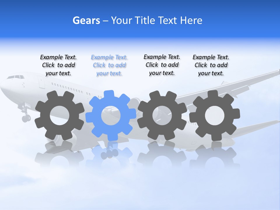 Silhouette Windows Graphics PowerPoint Template