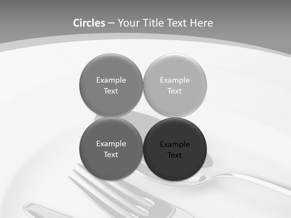 Banquet Closeup Spoon PowerPoint Template