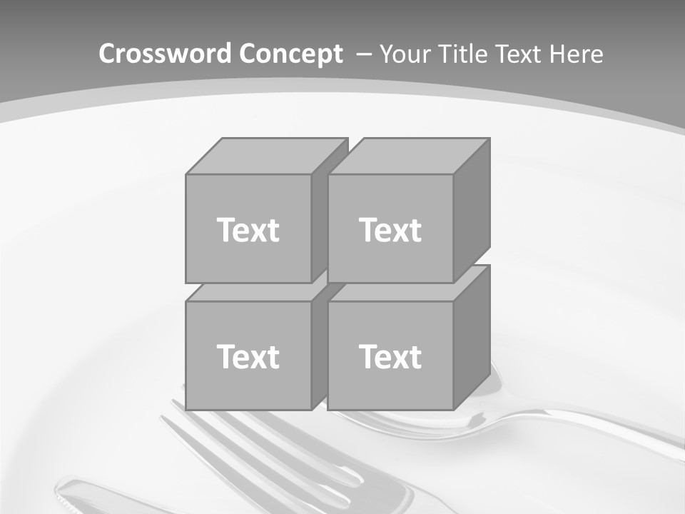 Banquet Closeup Spoon PowerPoint Template