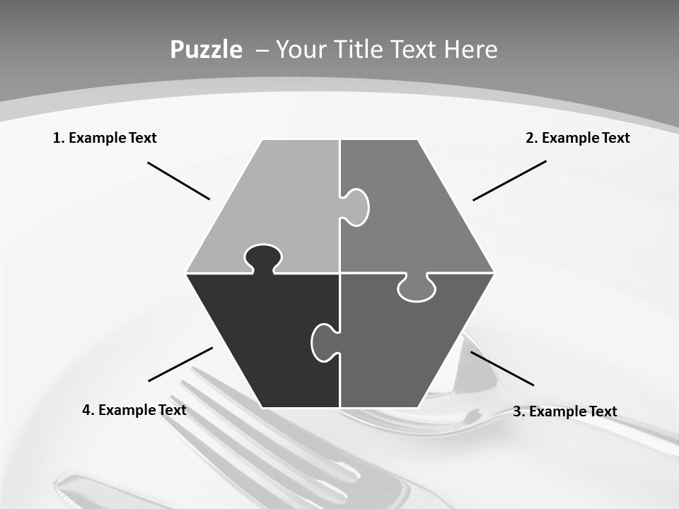 Banquet Closeup Spoon PowerPoint Template