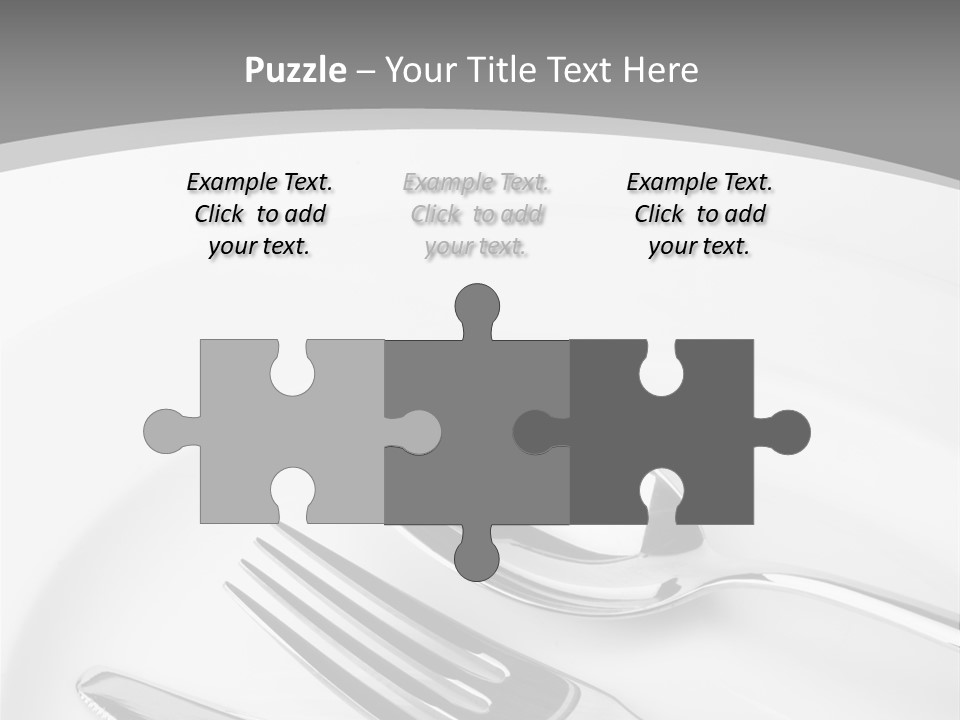 Banquet Closeup Spoon PowerPoint Template