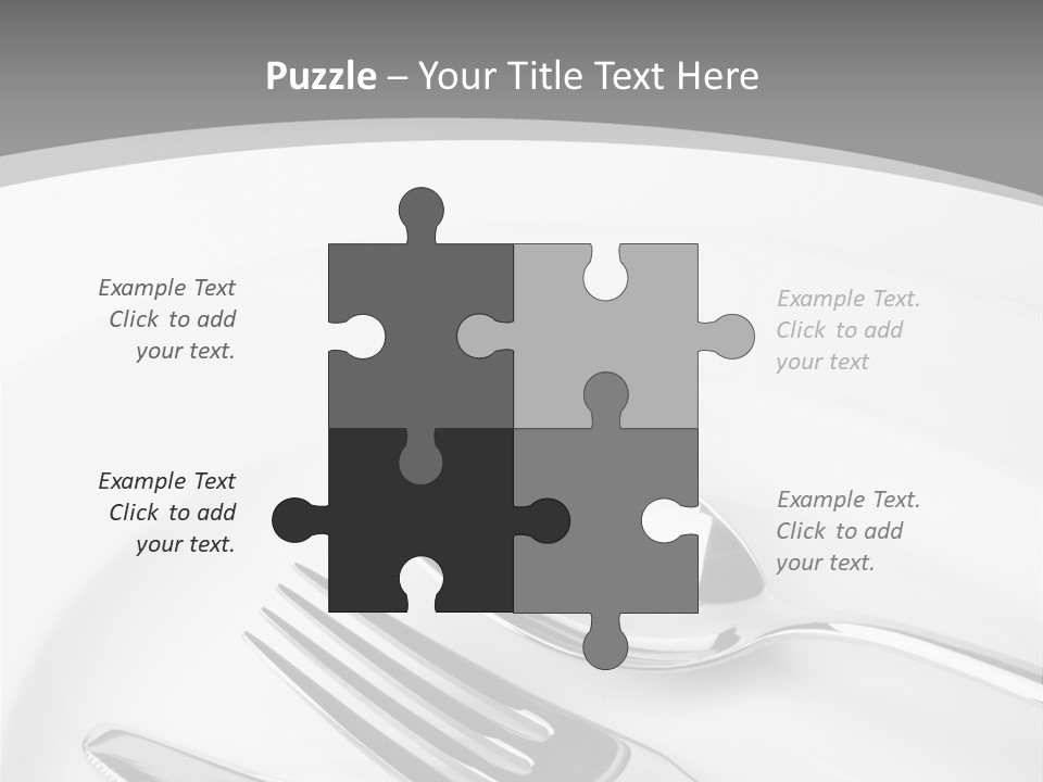 Banquet Closeup Spoon PowerPoint Template