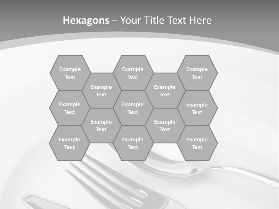 Banquet Closeup Spoon PowerPoint Template