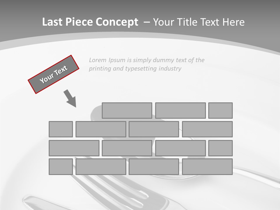 Banquet Closeup Spoon PowerPoint Template