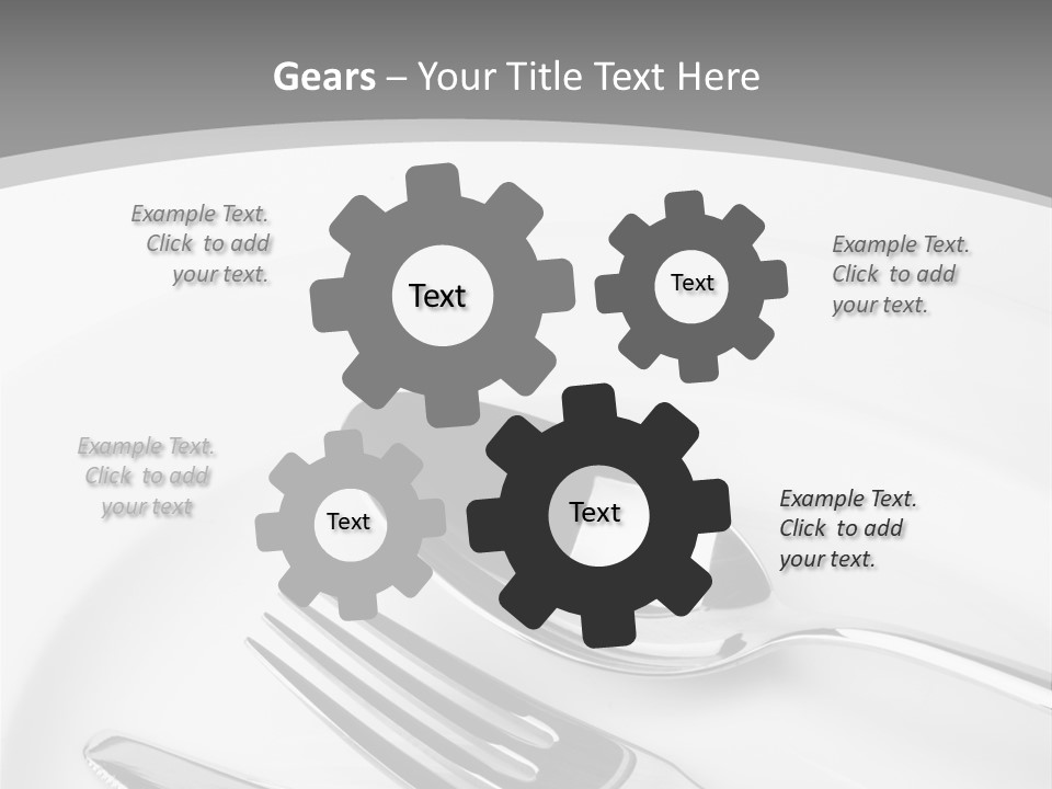 Banquet Closeup Spoon PowerPoint Template
