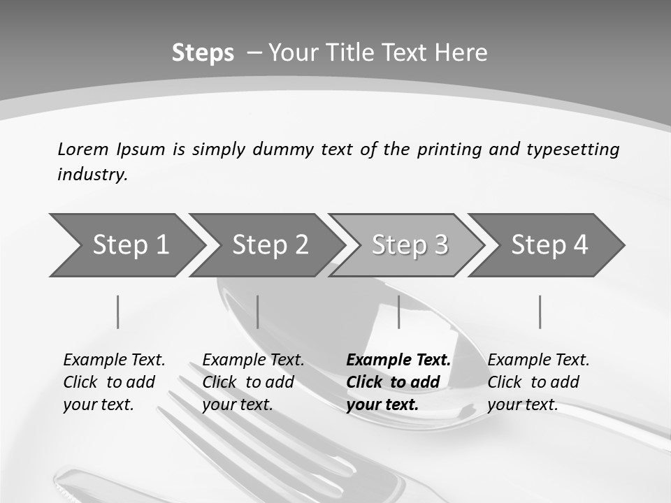 Banquet Closeup Spoon PowerPoint Template