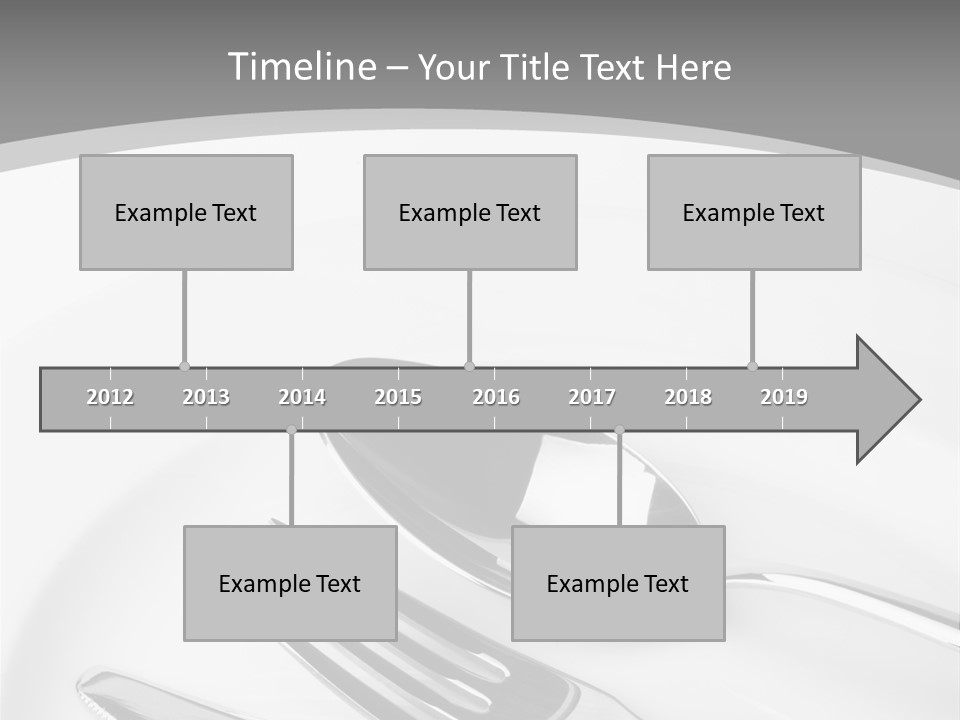Banquet Closeup Spoon PowerPoint Template