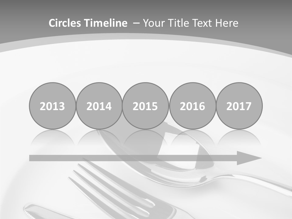 Banquet Closeup Spoon PowerPoint Template