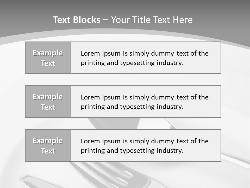 Banquet Closeup Spoon PowerPoint Template