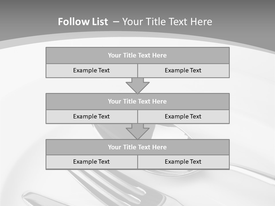 Banquet Closeup Spoon PowerPoint Template