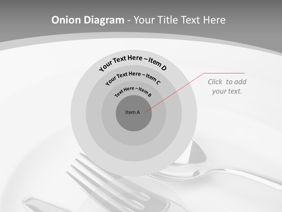 Banquet Closeup Spoon PowerPoint Template