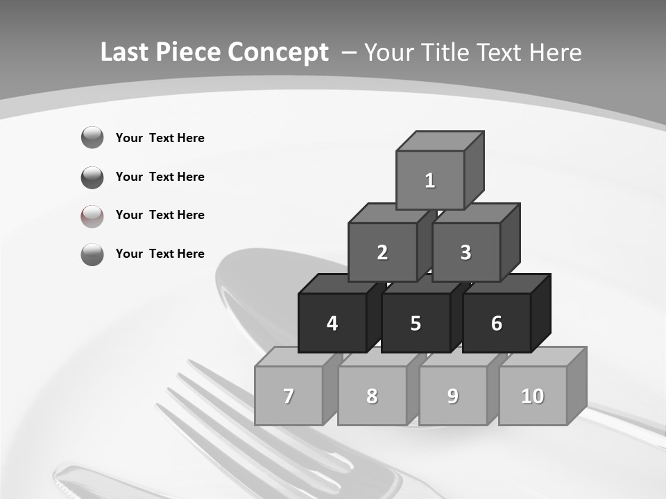 Banquet Closeup Spoon PowerPoint Template