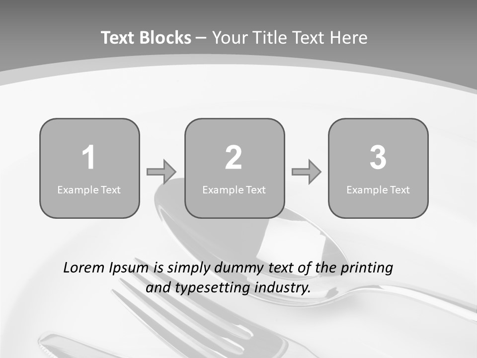 Banquet Closeup Spoon PowerPoint Template