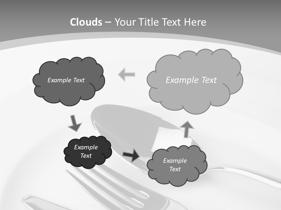 Banquet Closeup Spoon PowerPoint Template