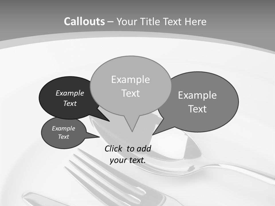 Banquet Closeup Spoon PowerPoint Template