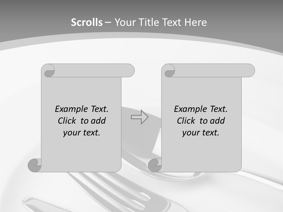 Banquet Closeup Spoon PowerPoint Template